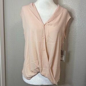 Chelsea 28 Light Pink Button-Front Blouse